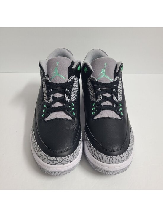 NEW Nike Air Jordan 3 Retro Shoes CT8532-031 Size 12.5 Black Green Glow main image 4
